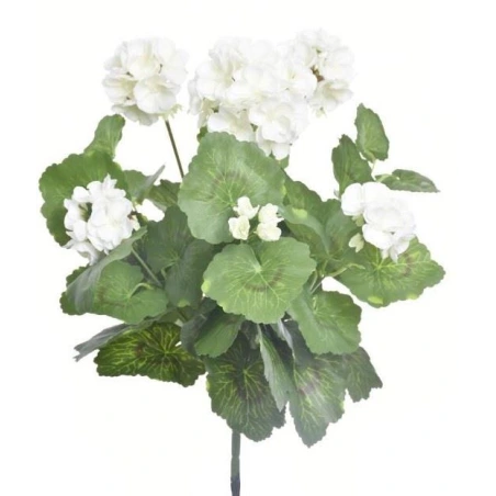 Dirbtinė pelargonija, baltos spalvos, 40 cm