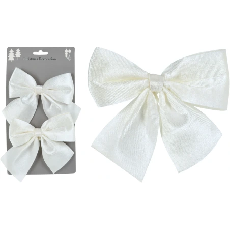 Ribbons, white, 1 set. - 2 pcs.