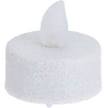 LED candles, white, glossy, 1 pack. - 6 pcs.