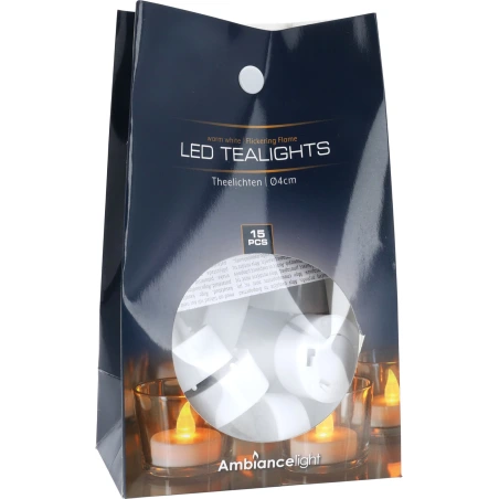 LED tea lights, 1 pack. - 15 pcs.