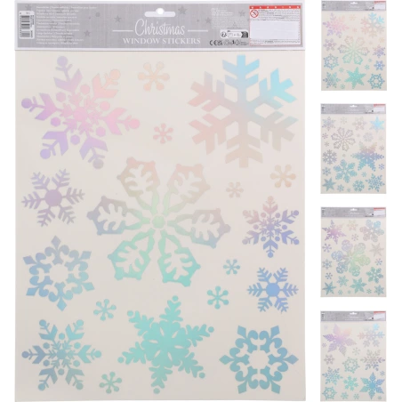 Window stickers "Snowflakes", 42×30 cm