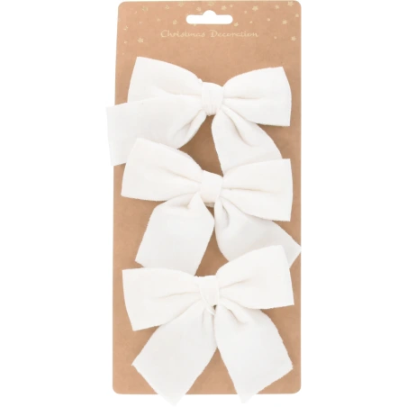 Ribbons, white, 1 pack. - 3 pcs.