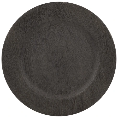 Plate, 33 cm, dark brown