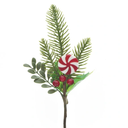 Christmas branch "Lolipop", 25 cm