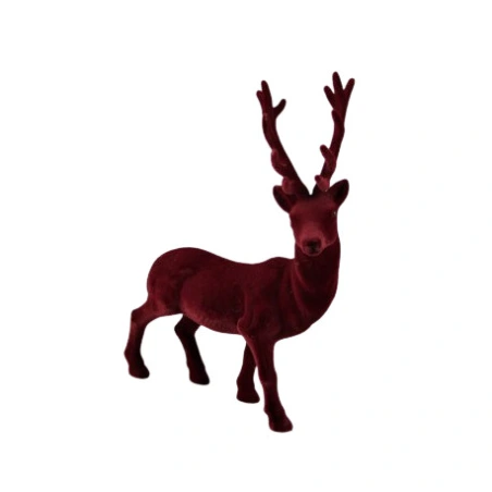 Reindeer, 27x39 cm, dark red