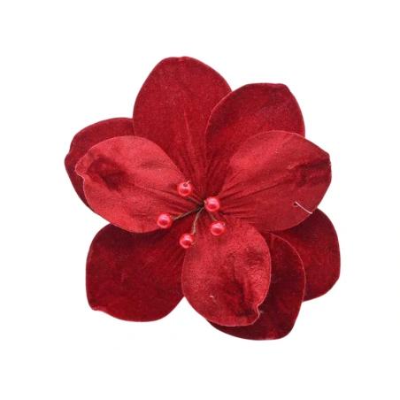 Magnolia flower, 21 cm, red