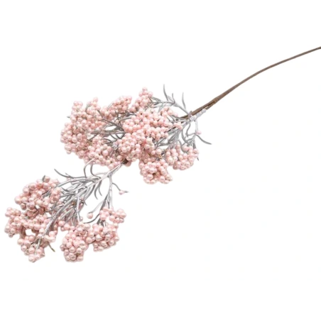 Berry branch, 67 cm, pink