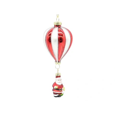 Christmas tree toy - "Balloon with Santa Claus", 16 cm