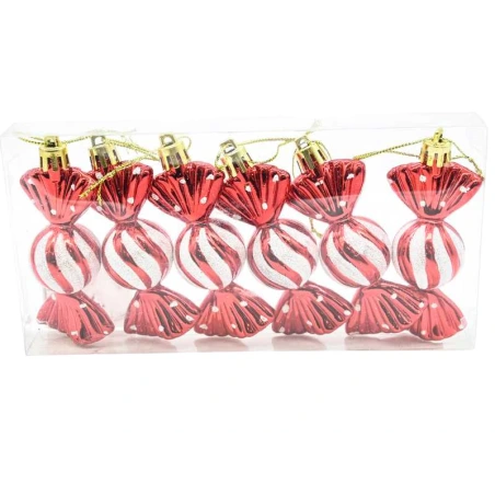 Christmas tree toys "Saldainiai", 1 pack - 6 pcs.