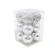 Christmas tree toys, silver, 1 pack. - 12 pcs.