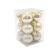 Christmas tree toys, golden, 1 pack. - 12 pcs.