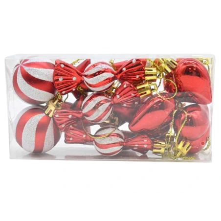 A set of Christmas tree toys, 1 pack - 13 pcs.