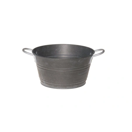 Zinc bucket with handles, 25×33×13 cm