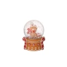 "Cookies" in a glass ball with snow, 4.5×5×5.6 cm