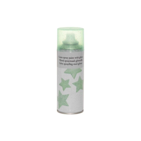 Spray glossy paint, 250 ml, green color