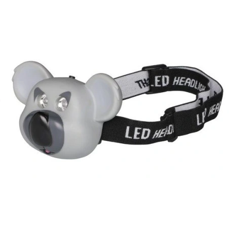 Children's head lamp with a koala