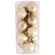 Christmas toys, champagne color, 8 cm, 1 pack. - 15 pcs.