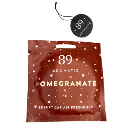 Hanging Paper Air Freshener (Christmas Collection) Scent "Pomegranate"