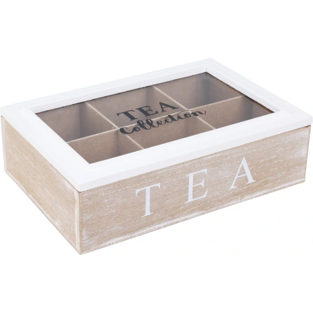 Tea box, 16×24×7 cm, 6 compartments