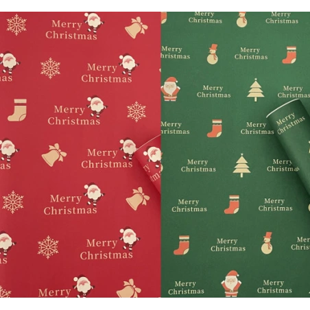 Christmas Gift Wrapping Paper, 50×70 cm