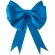 Bow, 25×30 cm, blue