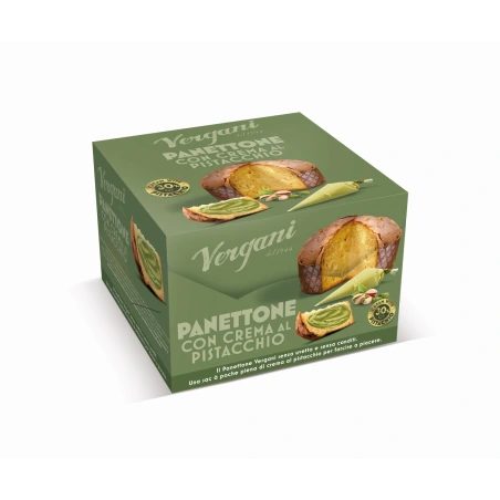 Panettone With Pistachio Cream Piping Bag, 850 g