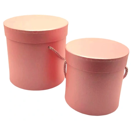 Gift boxes, 15.5×15 cm, shiny pink