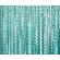 Fringe Deco Curtain Swirls - Silver Stars, turquoise, 100×200 cm