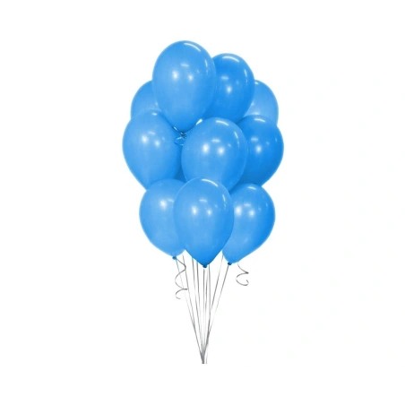 Balloons, 30 cm, blue, 1 pack. - 10 pcs.