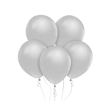 Balloons, 30 cm, grey, 1 pack. - 10 pcs.