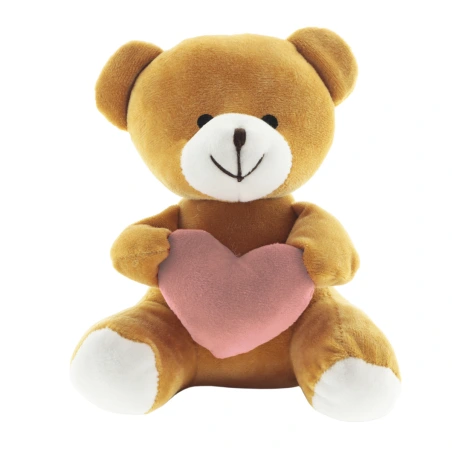 Bear Valentine Teddy bear Valentine with a pink heart, 18×14 cm, 18×14 cm