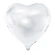 Foil Balloon Heart, 61cm, white (1 pkt / 1 pc.)