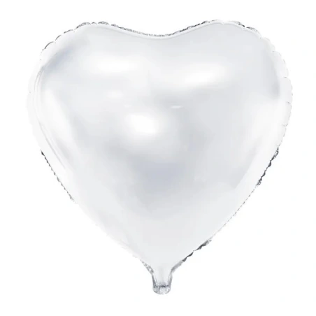 Foil Balloon Heart, 61cm, white (1 pkt / 1 pc.)