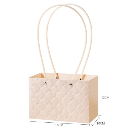 Gift bag, 18×10×12 cm, light pink color