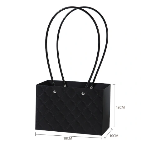 Gift bag, 18×10×12 cm, black color