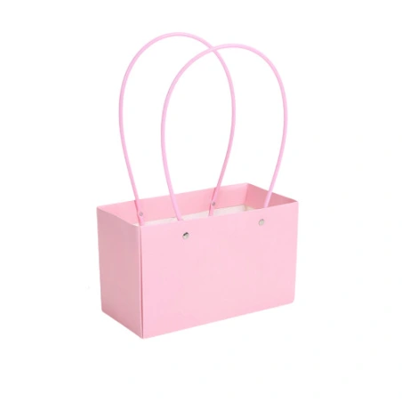 Gift bag, 22×11×14 cm, pink color