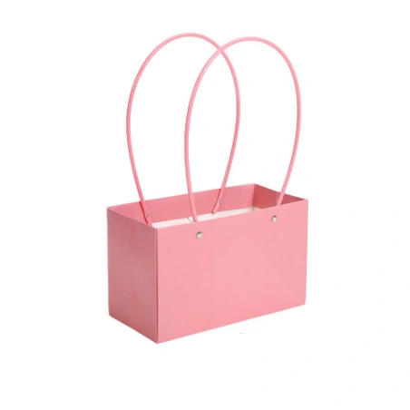 Gift bag, 22×11×14 cm, pink color