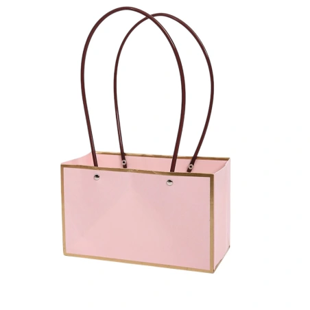 Gift bag, 22×10.5×13.5 cm, light pink color