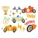 Temporary tattoos Cars, mix (1 pkt / 11 pc.)