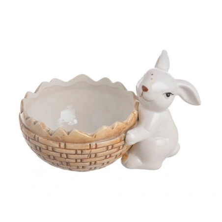 Pot with a bunny, 16.5×11×10 cm