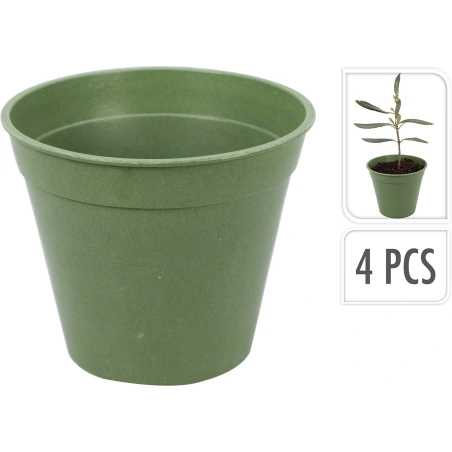 Pots, 9.5×8 cm, 1 pack. - 4 pcs.