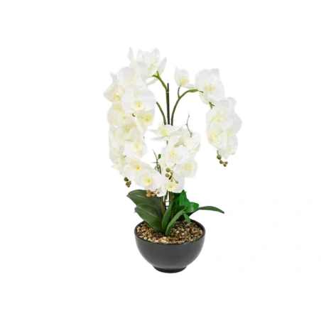 Artificial orchid in a pot, 58 cm