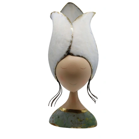 Metal vase "Woman", 30×17×56 cm