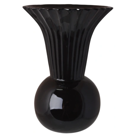 Vase, 18×18×25 cm, black