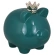 Pig money box, 14×12×15 cm, green