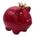 Pig money box, 14×12×15 cm, fuchsia