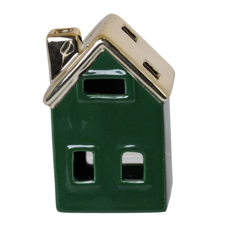 Ceramic house - candle holder, 7×5.5×12 cm