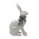 Ceramic bunny, 27×19.5×46.6 cm, white