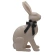 Ceramic bunny, 27×19.5×46.6 cm, beige