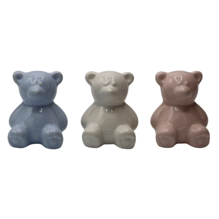 Ceramic teddy bear, 5×6×6 cm